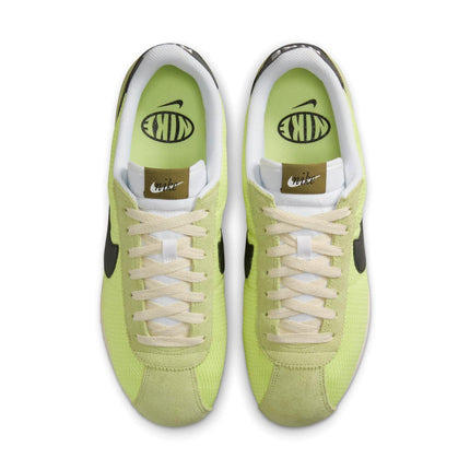 IB8135-736 NIKE CORTEZ TXT LT LEMON TWIST/BLACK-COCONUT MILK-WHITE (Men's)