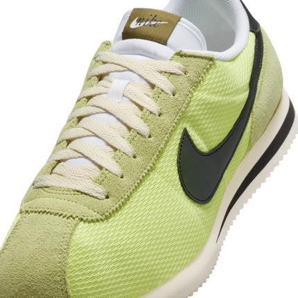 IB8135-736 NIKE CORTEZ TXT LT LEMON TWIST/BLACK-COCONUT MILK-WHITE (Men's)