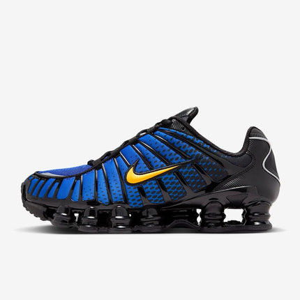 IB7670-001 Nike Shox TL Black Varsity Maize Metallic Silver Lyon Blue (Men's)