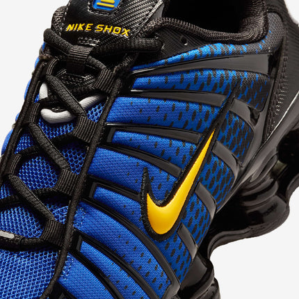 IB7670-001 Nike Shox TL Black Varsity Maize Metallic Silver Lyon Blue (Men's)