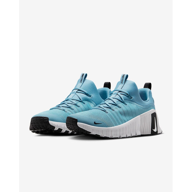 FJ7127-400 Nike Free Metcon 6 Denim Turquoise Black Vast Grey White (Men's)