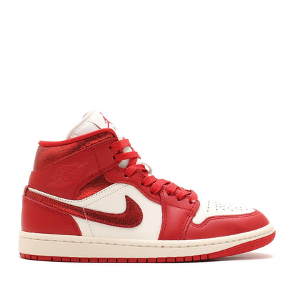 HJ9337-106 Nike Women's Air Jordan 1 Mid SE Sail Varsity Red Team Red (Women's)
