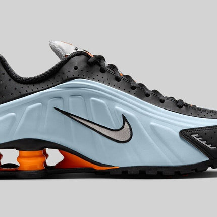 AR3565-401 Nike Shox R4 Blue Tint Total Orange Black Metallic Silver (Women's)