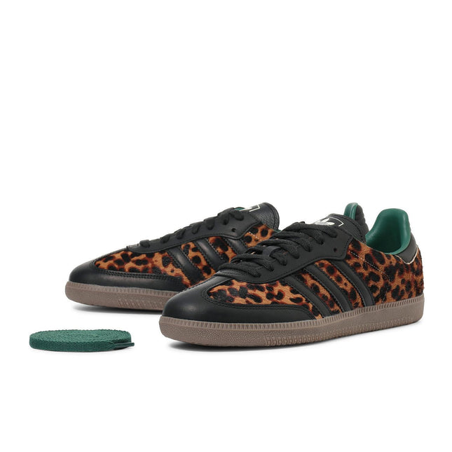 JI2735 adidas Originals Women's Samba OG Leopard Collegiate Green (Women's)