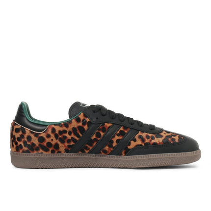 JI2735 adidas Originals Women's Samba OG Leopard Collegiate Green (Women's)