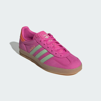 JI2718 adidas Originals Gazelle Indoor Semi Lucid Fuchsia Semi Green (Women's)