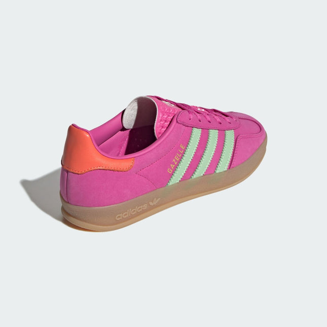 JI2718 adidas Originals Gazelle Indoor Semi Lucid Fuchsia Semi Green (Women's)