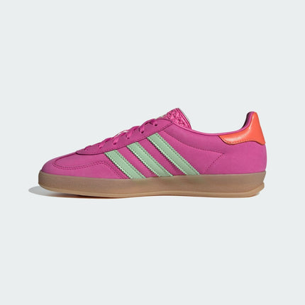 JI2718 adidas Originals Gazelle Indoor Semi Lucid Fuchsia Semi Green (Women's)