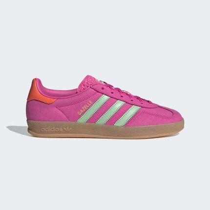 JI2718 adidas Originals Gazelle Indoor Semi Lucid Fuchsia Semi Green (Women's)