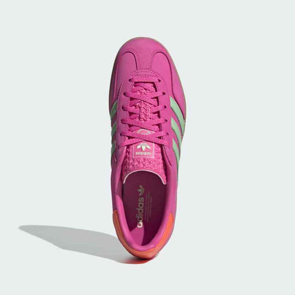 JI2718 adidas Originals Gazelle Indoor Semi Lucid Fuchsia Semi Green (Women's)