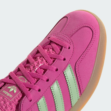 JI2718 adidas Originals Gazelle Indoor Semi Lucid Fuchsia Semi Green (Women's)