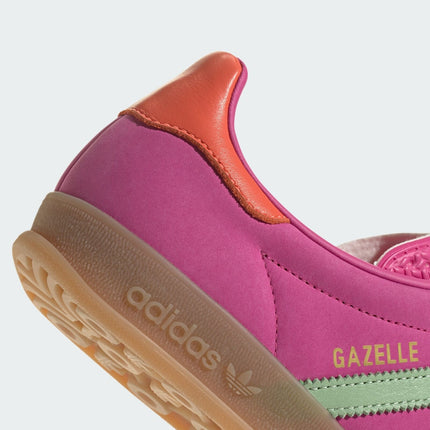 JI2718 adidas Originals Gazelle Indoor Semi Lucid Fuchsia Semi Green (Women's)