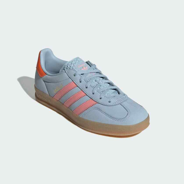 JI2720 adidas Originals Gazelle Indoor Wonder Blue Solar Orange Gum (Women's)