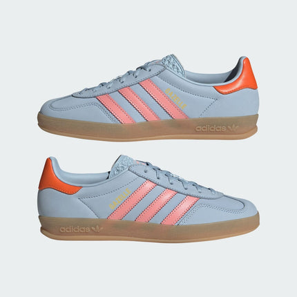 JI2720 adidas Originals Gazelle Indoor Wonder Blue Solar Orange Gum (Women's)