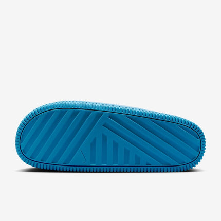 HQ1125-400 Nike Calm Printed Slide Coast Signal Blue Antarctica Coast (Men's)