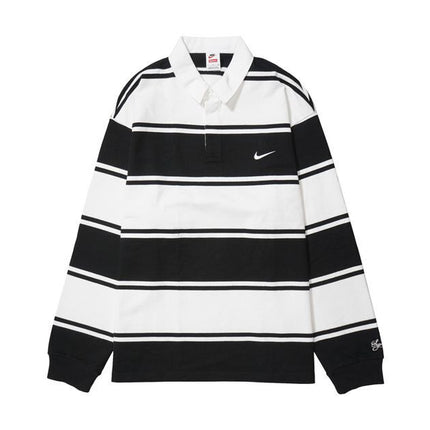 Supreme Nike Stripe Rugby Black