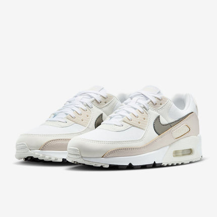 HM8128-101 Nike Air Max 90 White Flat Pewter (Women's)