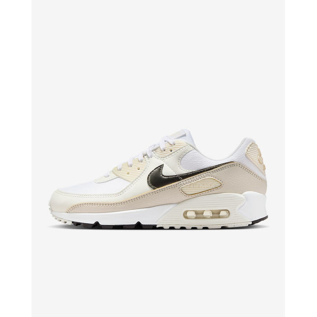 HM8128-101 Nike Air Max 90 White Flat Pewter (Women's)