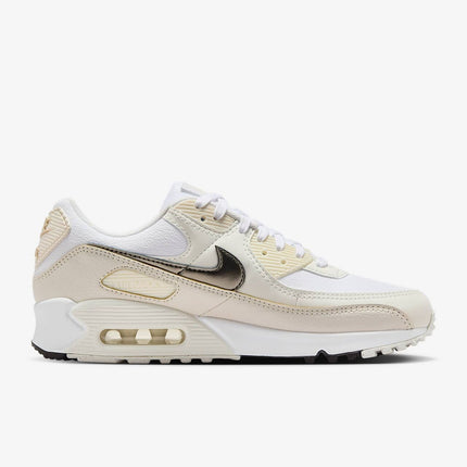 HM8128-101 Nike Air Max 90 White Flat Pewter (Women's)