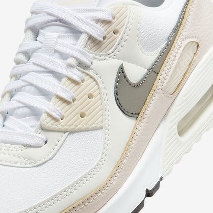 HM8128-101 Nike Air Max 90 White Flat Pewter (Women's)