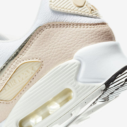 HM8128-101 Nike Air Max 90 White Flat Pewter (Women's)