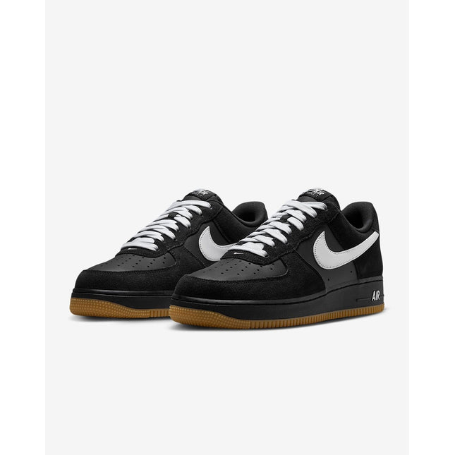 IB6388-001 Nike Air Force 1 '07 LV8 Black Gum Light Brown White (Men's)