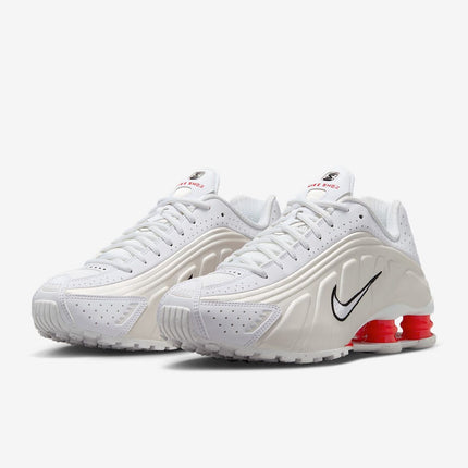 AR3565-103 Nike Shox R4 White Phantom Picante Red White (Women's)
