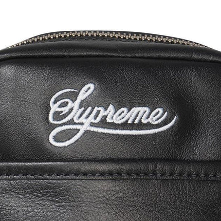 Supreme x Nike Leather Shoulder Bag Black HJ7964-045