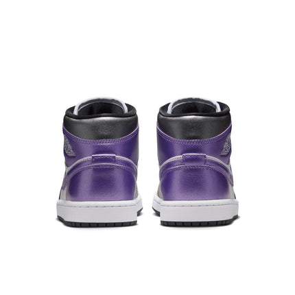HJ5911-105 Nike Women's Air Jordan 1 Mid Metallic Purple (Women's)