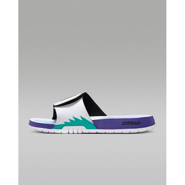 555501-103 Nike Jordan Hydro 5 Retro Slide White New Emerald Grape Ice  (Men's)