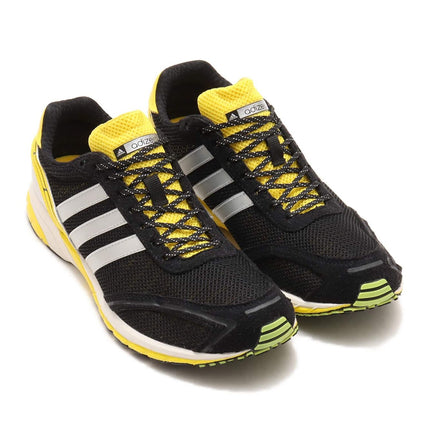 JP7635 adidas Adizero Adios OG Core Black Silver Metallic Yellow (Women's)