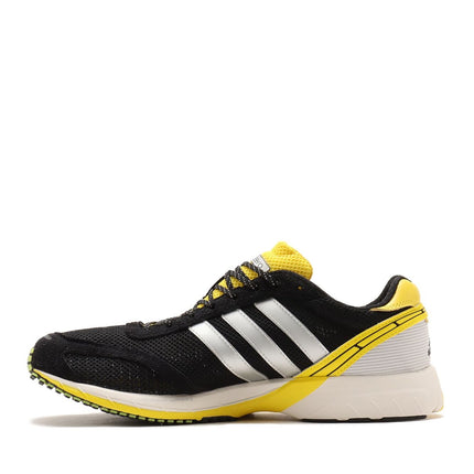 JP7635 adidas Adizero Adios OG Core Black Silver Metallic Yellow (Women's)