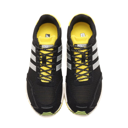 JP7635 adidas Adizero Adios OG Core Black Silver Metallic Yellow (Women's)