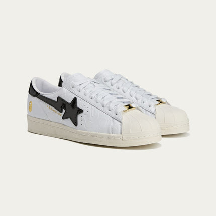 JR2701 A BATHING APE adidas Originals Superstar V Footwear White Core (Men's)