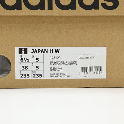 JR8123 adidas Originals Japan H Cream White Dark Blue Gold Metallic (Women's)