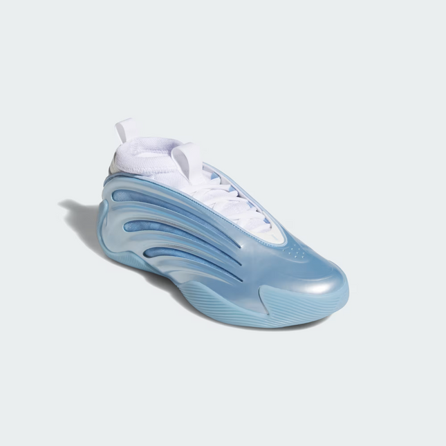 JH6482 adidas Harden Vol.9 Glow Blue Cloud White Core Black (Men's)