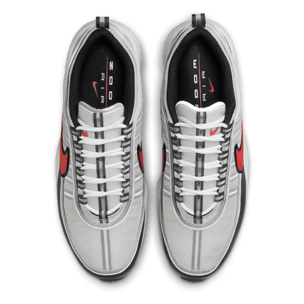 II1161-095 Nike Air Zoom Spiridon Metallic Silver Sport Red (Men's)