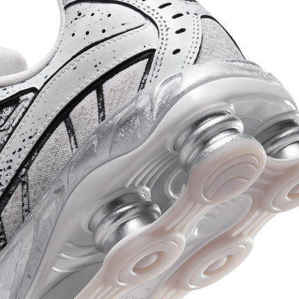 IB8174-100 Nike Shox Ride 2 White Metallic Platinum Black Flat Gold (Men's)