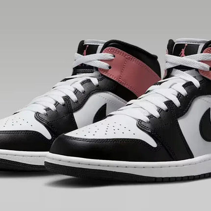 DQ8426-100 Nike Air Jordan 1 Mid White Rust Pink Black (Men's)