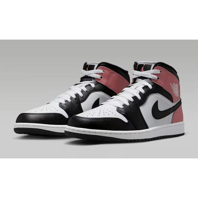 DQ8426-100 Nike Air Jordan 1 Mid White Rust Pink Black (Men's)