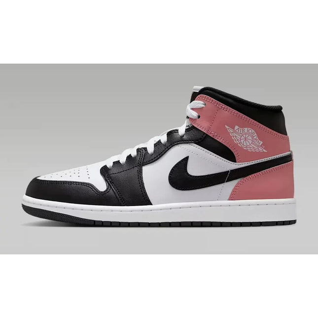 DQ8426-100 Nike Air Jordan 1 Mid White Rust Pink Black (Men's)