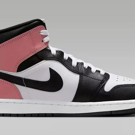 DQ8426-100 Nike Air Jordan 1 Mid White Rust Pink Black (Men's)