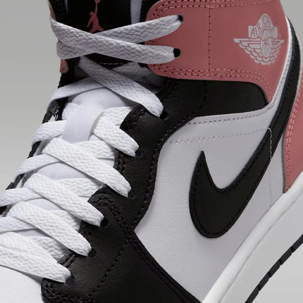DQ8426-100 Nike Air Jordan 1 Mid White Rust Pink Black (Men's)