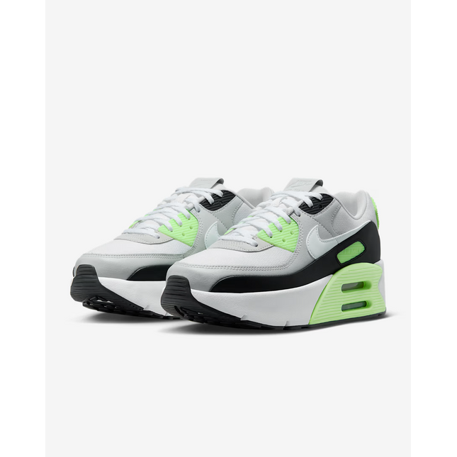 FD4328-002 Nike Air Max 90 LV8  Shoes  Photon Dust Lime Blast  Black (Women's)