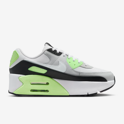 FD4328-002 Nike Air Max 90 LV8  Shoes  Photon Dust Lime Blast  Black (Women's)