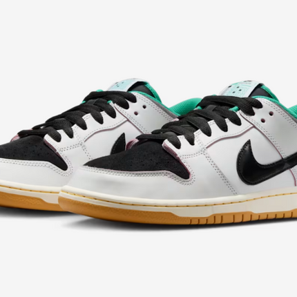 HJ4132-100 CSEF Nike SB Dunk Low Pro QS White and Black (Men's)