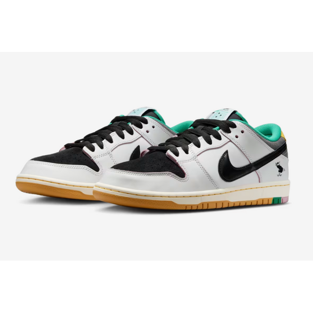 HJ4132-100 CSEF Nike SB Dunk Low Pro QS White and Black (Men's)