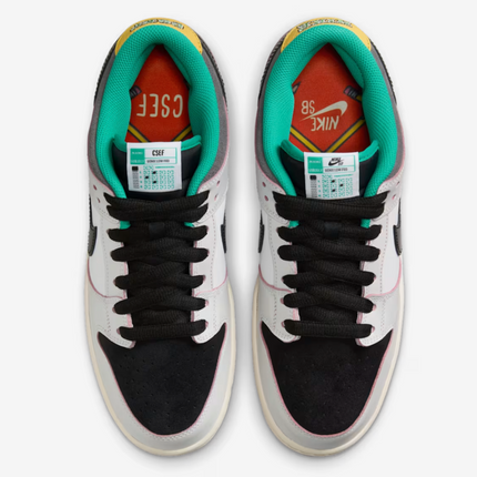 HJ4132-100 CSEF Nike SB Dunk Low Pro QS White and Black (Men's)