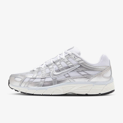 BV1021-106 Nike P-6000 White Blue Tint Sail Metallic Silver (Women's)