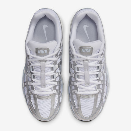 BV1021-106 Nike P-6000 White Blue Tint Sail Metallic Silver (Women's)